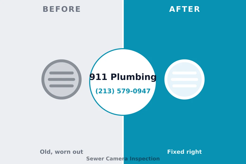 Before and after: plumbing company Ambler, PA